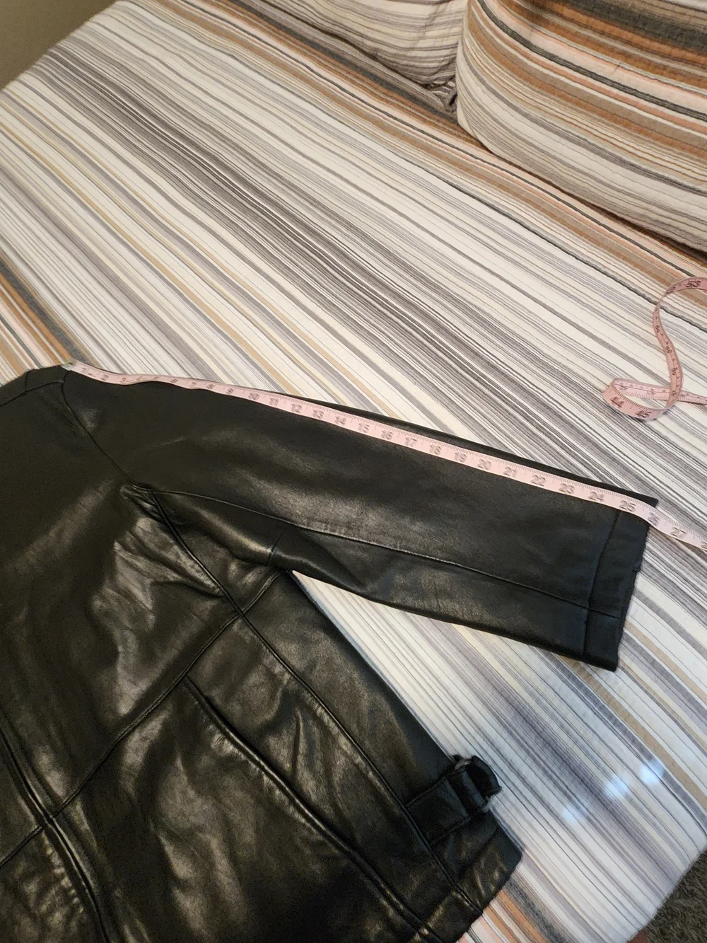 Brandini Black Leather Le Collezioni Jacket Mens Size Large